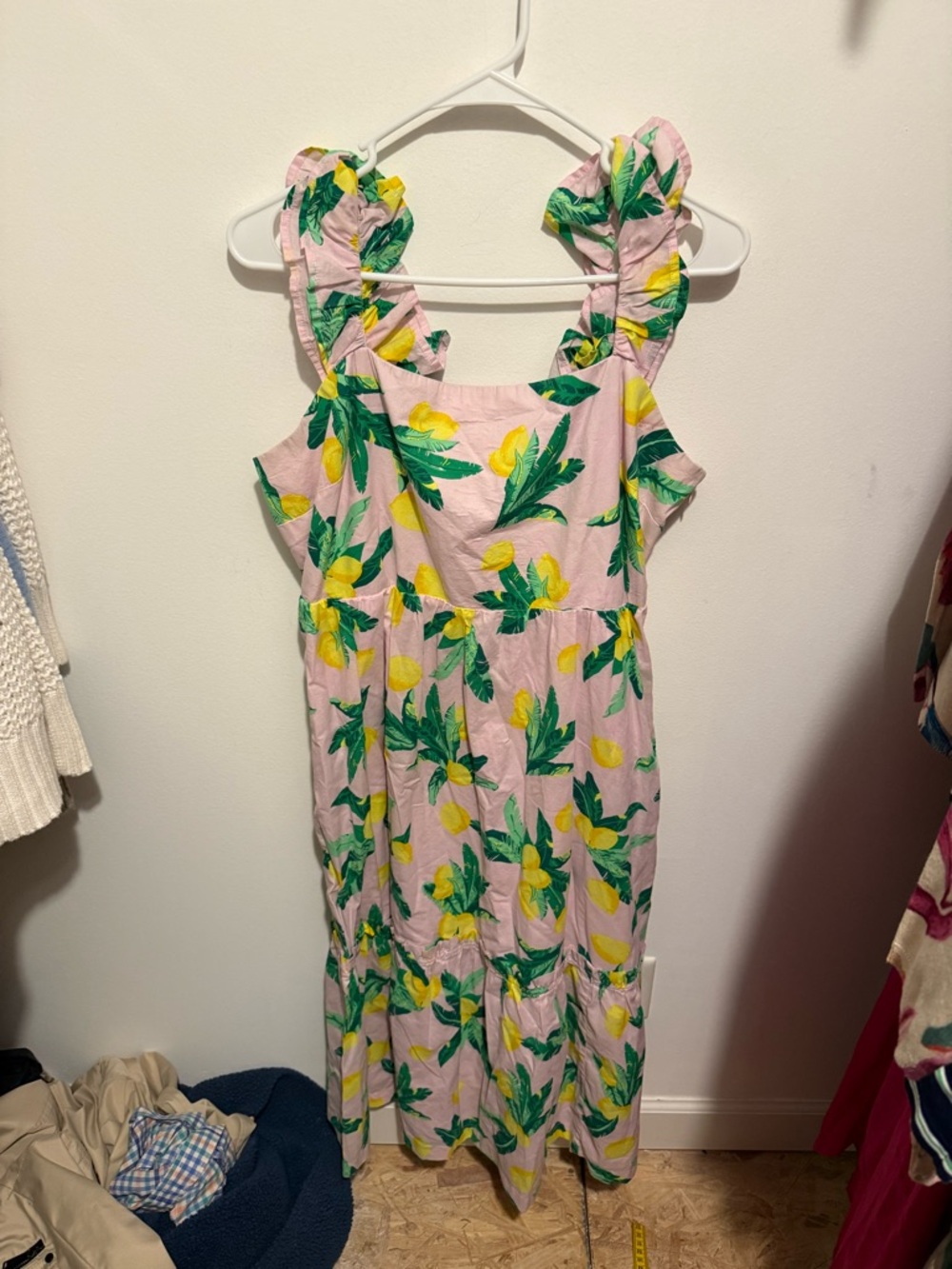 J.Crew size 14 lemon maxi dress